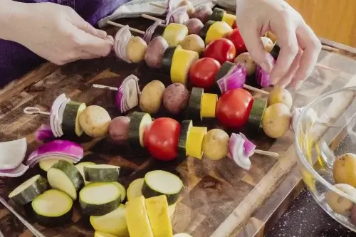 Churrasco vegano.